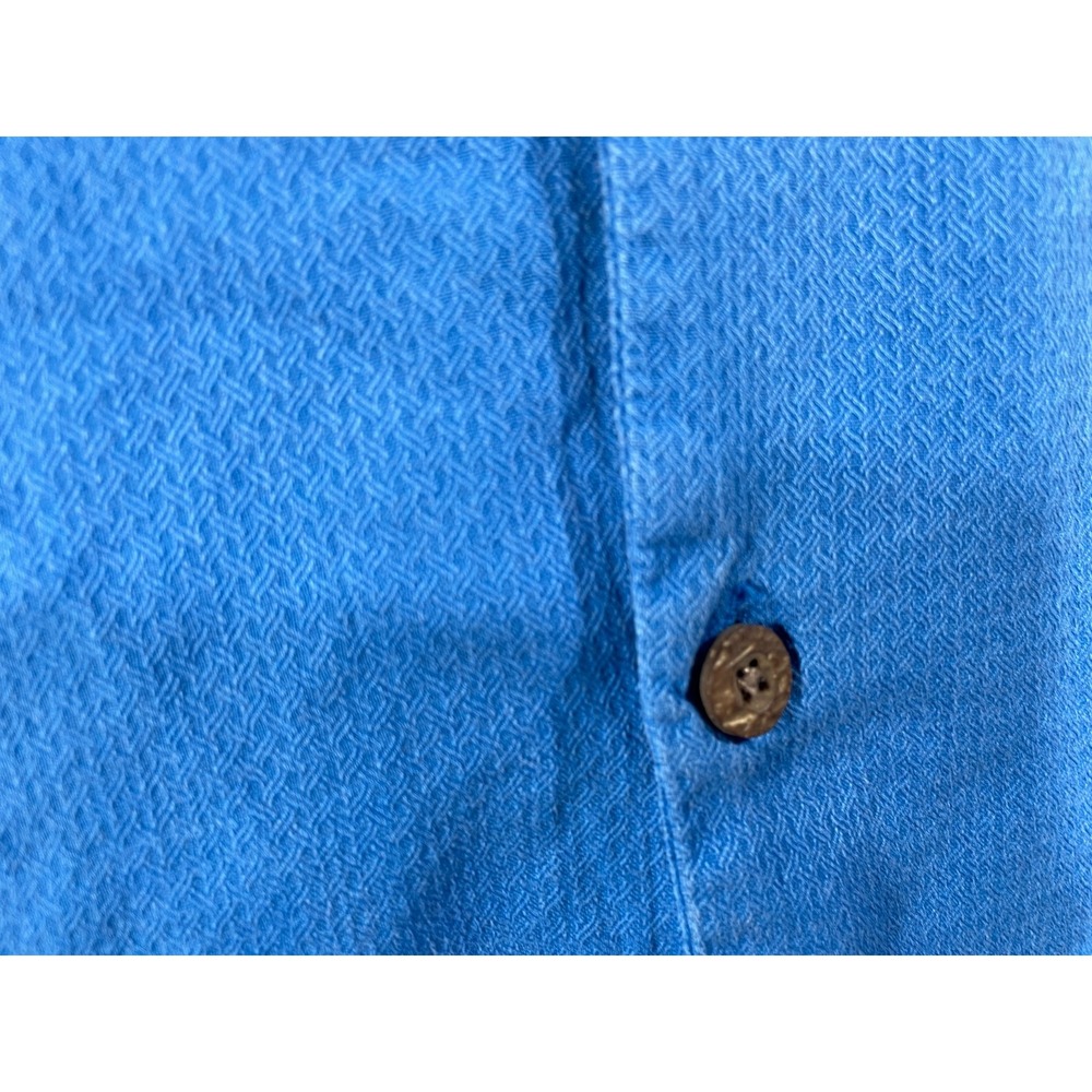 Tommy Bahama Camp Shirt Mens 3XL Silk Blend Blue Short Sleeve Button Up Beach - Picture 5 of 16